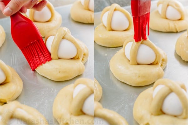 This Easter Breads recipe produces a billowy soft, golden and lightly sweet Easter bun with a perfectly cooked egg. Beautiful way to share the Easter story!