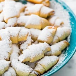 These mom's famous rugelach are really simple and quick to make! You will love these flaky, soft and perfect little Russian pastries.