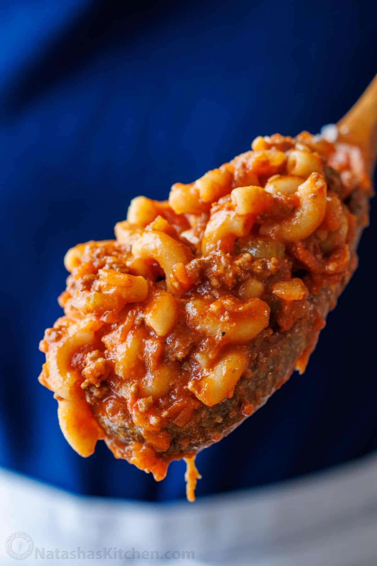 Our American Goulash recipe has ground beef, tomato sauce, and pasta for a homemade hamburger helper you'll crave. Make American Chop Suey! A spoon of homemade hamburger helper recipe