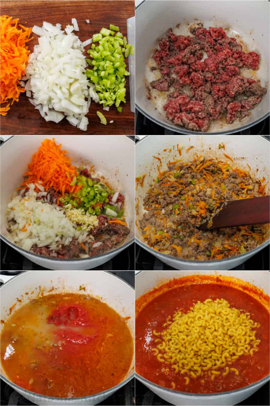 Our American Goulash recipe has ground beef, tomato sauce, and pasta for a homemade hamburger helper you'll crave. Make American Chop Suey! Step-by-step tutorial of how to make American Goulash