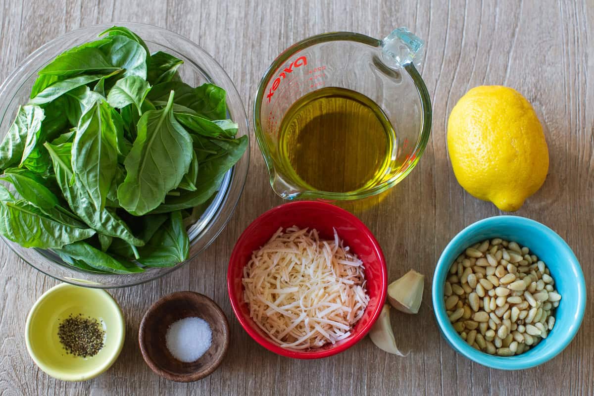 This homemade pesto tastes way better than storebought. Basil pesto is easy to make and so versatile as a sauce, dip, spread, and topping. Ingredients for homemade pesto sauce