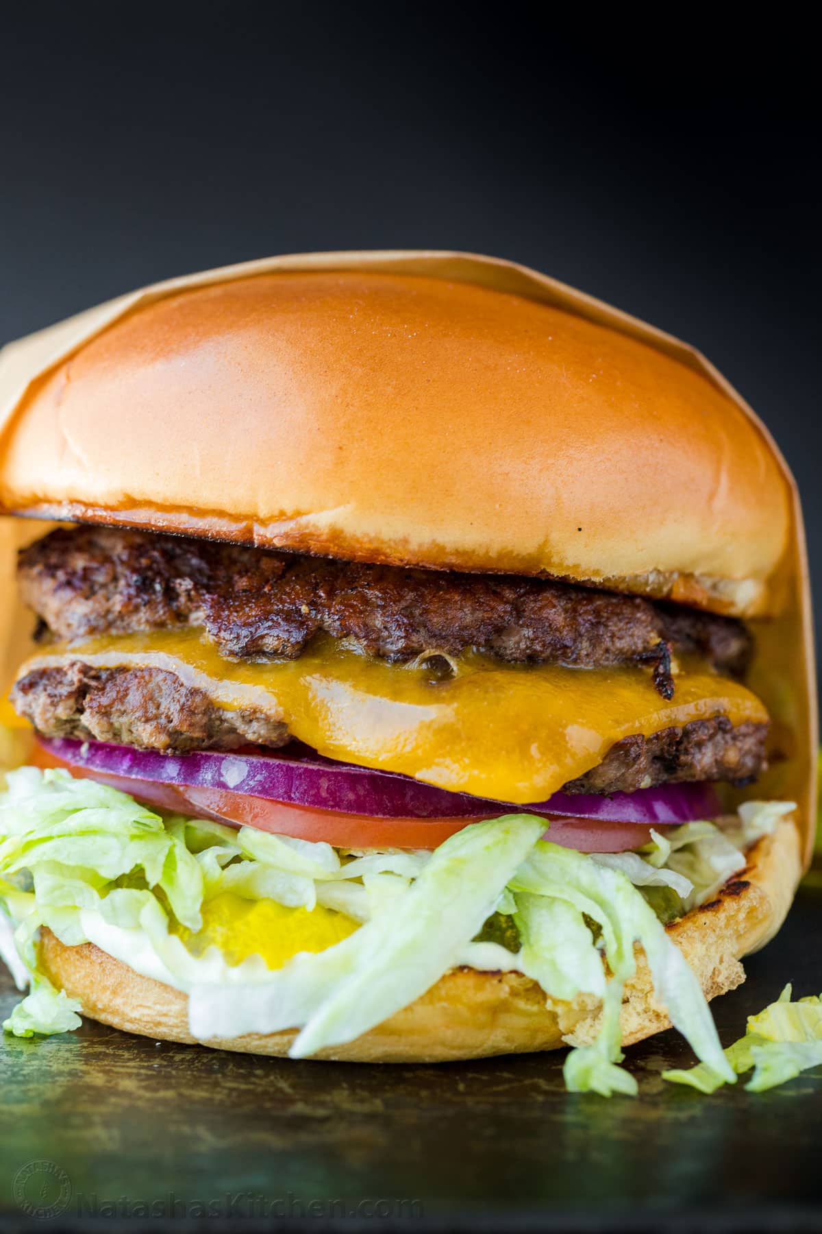 A restaurant-style Smash Burger is one of the tastiest ways to cook a burger. You’ll love the double patty with melted cheese in between. Smash burger with cheese