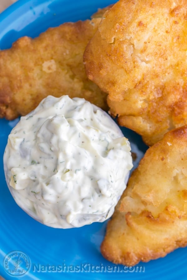 Try this quick and easy tartar sauce recipe and you'll never want store-bought again! | NatashasKitchen.com